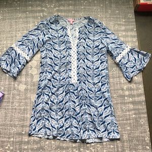 Lilly Pulitzer medium Hollie tunic dress mermaid